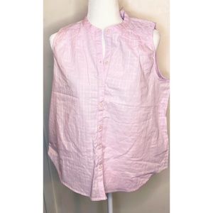 NWT GAP Lavender Texture Blouse Tank Sz M